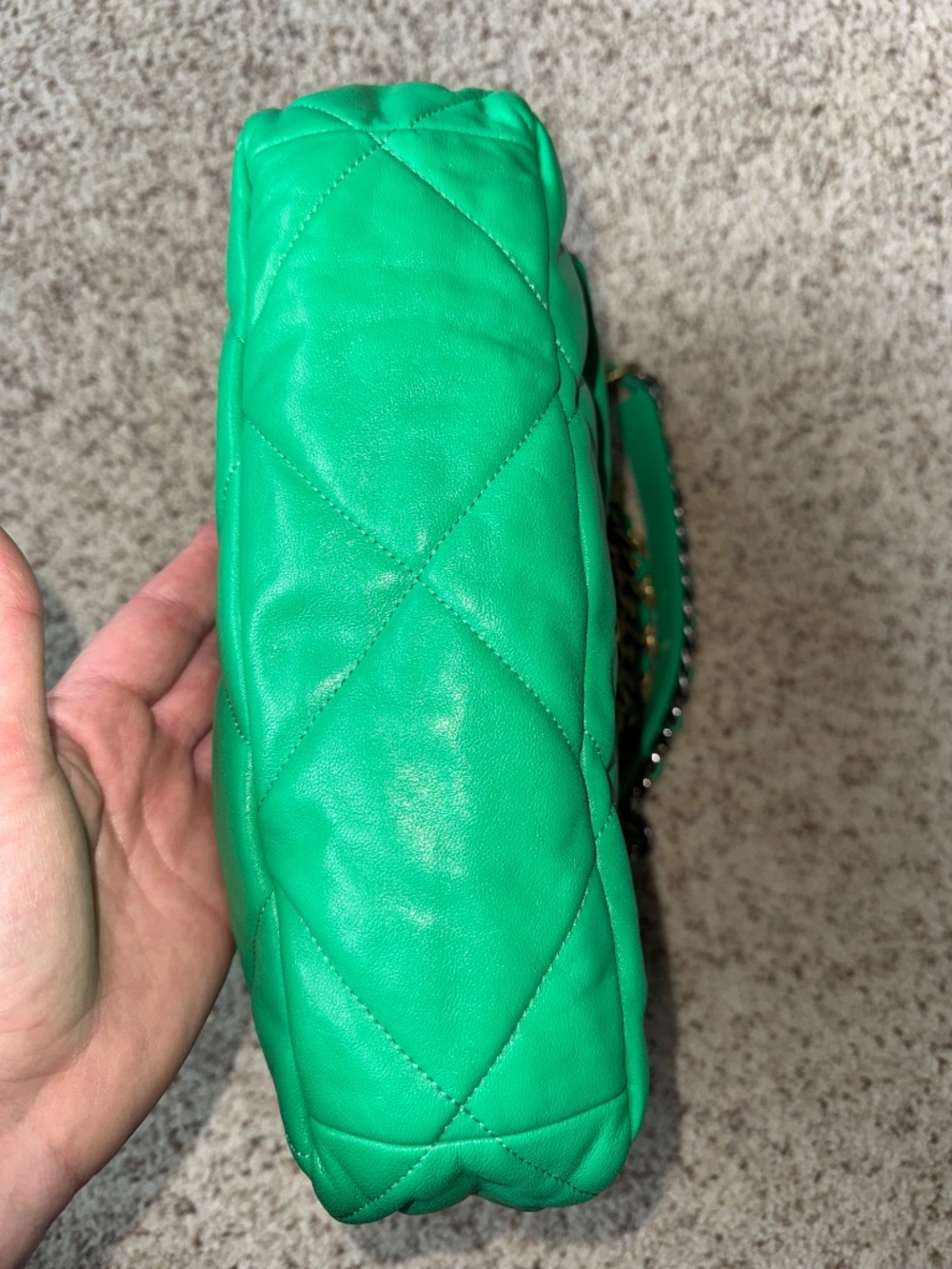 Chanel 19 Green Handbag size Large - Picture 8 of 13
